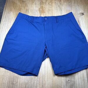 Under Armour Performance Golf Shorts Men's 40 Navy Blue Stretch 9" Inseam